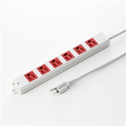 工事物件タップ（3P・6個口・3m・レッド）