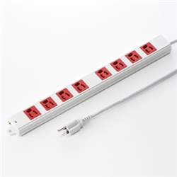 工事物件タップ（3P・8個口・3m・レッド）