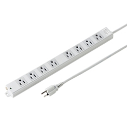 工事物件雷ガードタップ 3P・8個口 マグネット付き 3m