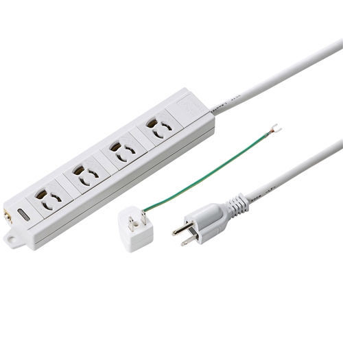 電源タップ（3P・4個口・1m）