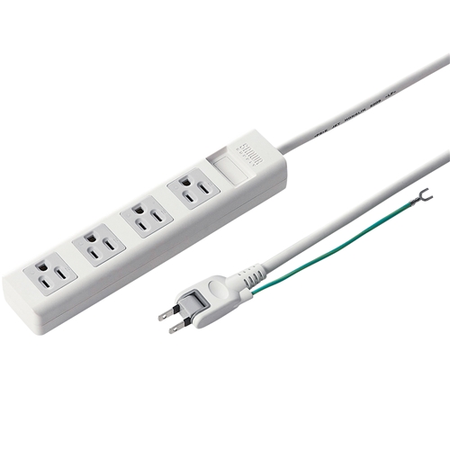 電源タップ（3P・4個口・2.5m）