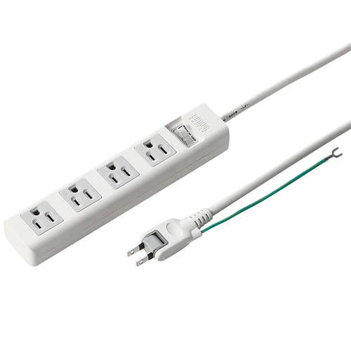 電源タップ（3P・4個口・2.5m）