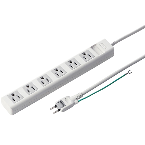 電源タップ（3P・6個口・2.5m）