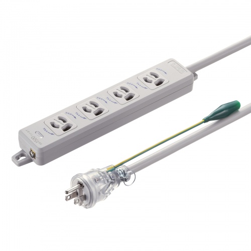 ポッキンプラグ付き電源タップ（3P・4個口・5m）