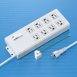 パソコン連動タップ（3P・8個口・2m）