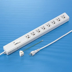 パソコン連動タップ（3P・8個口・2m）