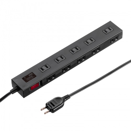 雷ガードタップ（10個口・1m・ブラック）