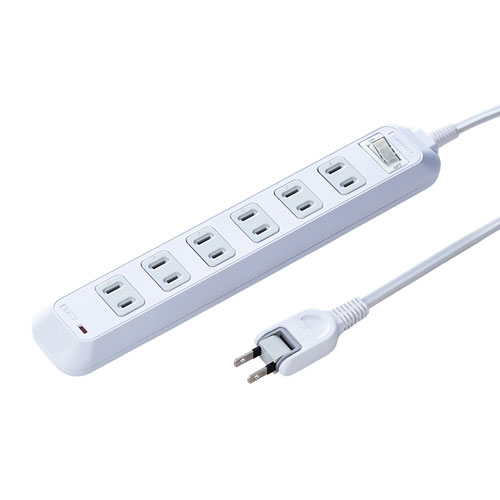 雷ガードタップ（2P・6個口・2m）