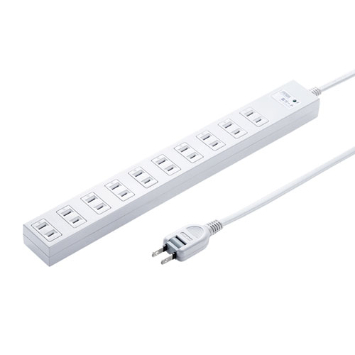 雷ガードタップ（2P・10個口・1m）