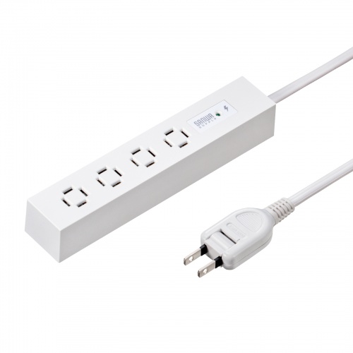 スリムタップ（AC4個口・マグネット付き・雷ガード付き）