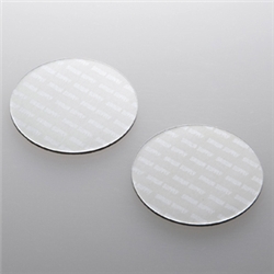 ノートパソコン冷却パッド（丸型・2枚入り・シルバー）