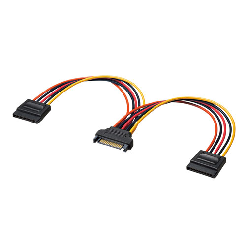 シリアルATA電源分岐ケーブル（2分岐・20cm）