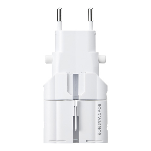 海外電源変換アダプタ（ホワイト）