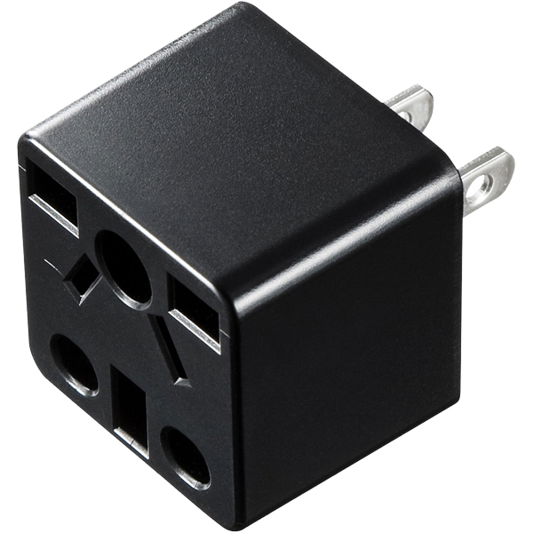日本専用マルチタイプ電源変換アダプタ（ブラック）