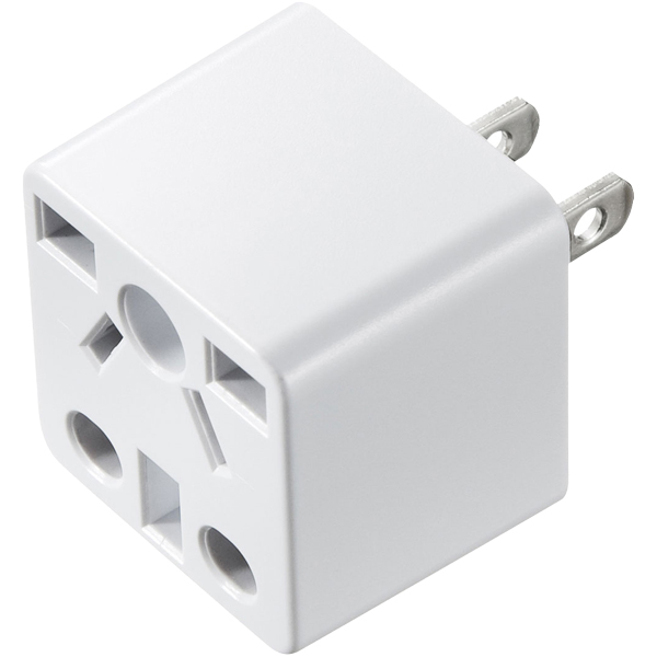 日本専用マルチタイプ電源変換アダプタ（ホワイト）
