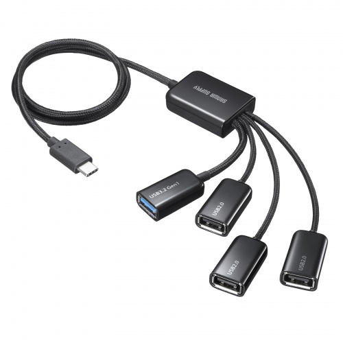 USB3.2 Gen1+USB2.0 Type-Cコンボハブ（4ポート）