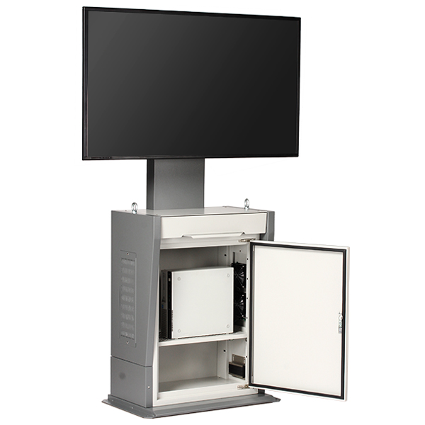 正面斜め機器搭載扉開放画像