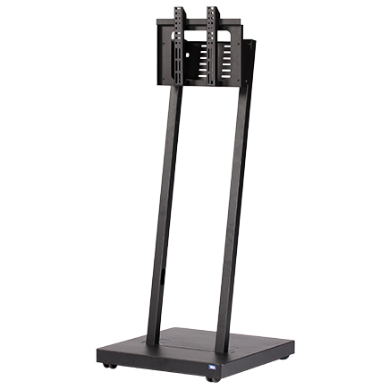 デジタルサイネージスタンド（ノックダウン仕様） 耐荷重15kg 黒 ミニマムタイプ