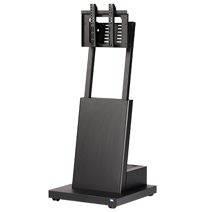 デジタルサイネージスタンド（ノックダウン仕様） 耐荷重15kg 黒 フルスペックタイプ