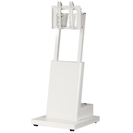 デジタルサイネージスタンド（ノックダウン仕様） 耐荷重15kg 白 フルスペックタイプ