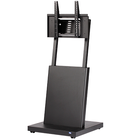 デジタルサイネージスタンド（ノックダウン仕様） 耐荷重30kg 黒 エコノミータイプ