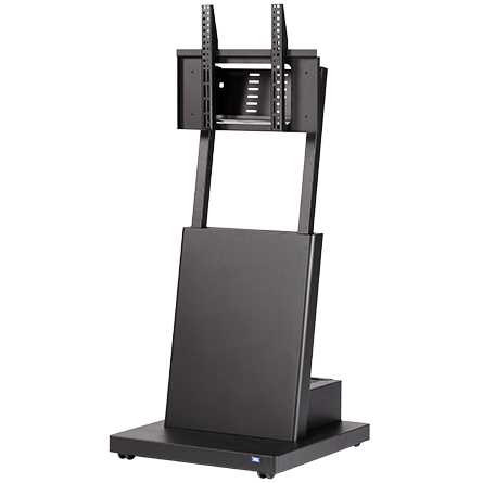 デジタルサイネージスタンド（ノックダウン仕様） 耐荷重30kg 黒 フルスペックタイプ
