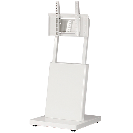 デジタルサイネージスタンド（ノックダウン仕様） 耐荷重30kg 白 エコノミータイプ