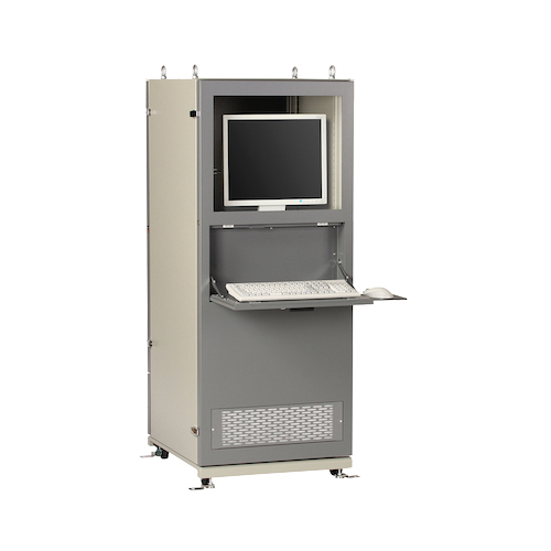 正面斜め機器搭載扉開放画像