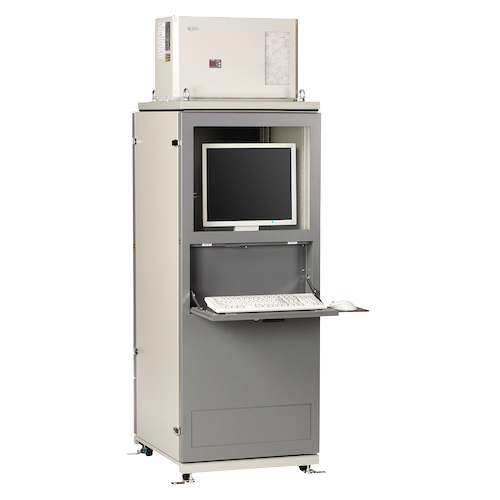 正面斜め機器搭載扉開放画像