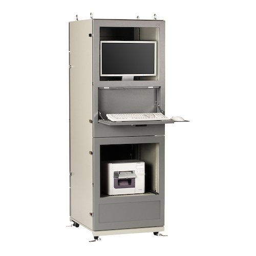 正面斜め機器搭載扉開放画像