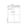 シートカットラベル A4版 4面付(1ケース500シート)