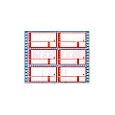 タックフォームラベル 11インチ×9インチ 6面付(1ケース500折)