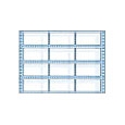 タックフォームラベル 13 6/10インチ×10インチ 12面付(1ケース500折)