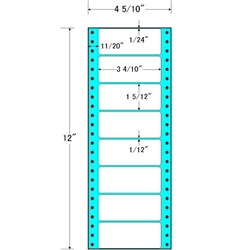 タックフォームラベル 4 5/10インチ×12インチ 8面付(1ケース1000折)