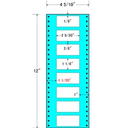タックフォームラベル 4 5/10インチ×12インチ 8面付(1ケース1000折)