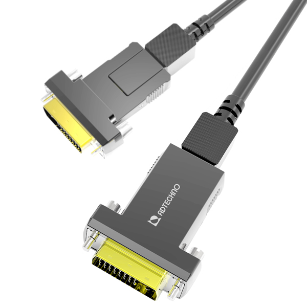 高強度光ファイバ脱着式DVI-Dケーブル 30m