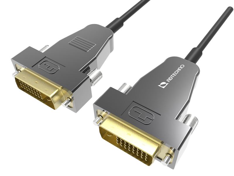 シングルリンク対応高強度アクティブ光ファイバDVI-Dケーブル 40m