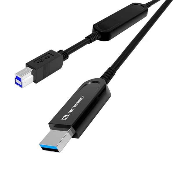 10Gbps対応光ファイバUSBケーブル A-B 10m