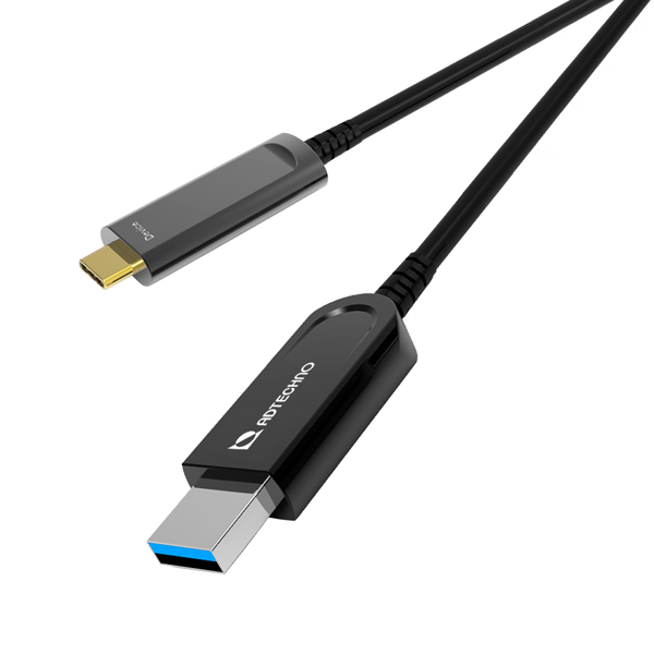 10Gbps対応光ファイバUSBケーブル A-C 10m