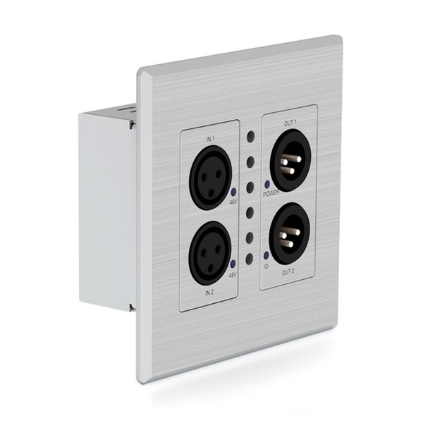 ウォールプレート型 XLR Dante コンバータ