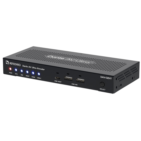 Dante AV Ultra エンコーダ USB-C & HDMIからDante AV Ultra Colibri変換