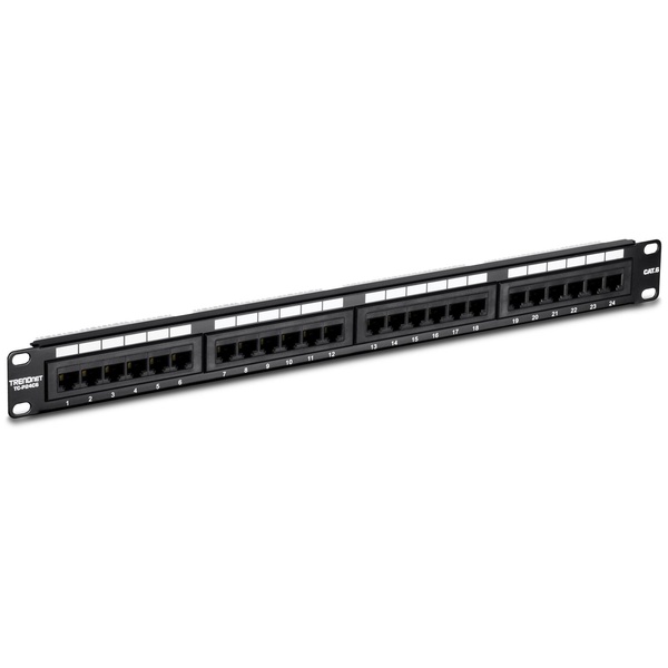 24ポート Cat6 非シールドパッチパネル