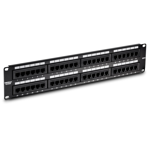 48ポート Cat6 アンシールドパッチパネル