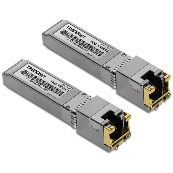 2個パック 10G RJ-45銅製SFP+モジュール