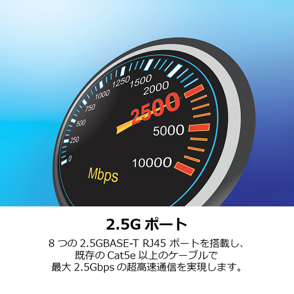 8ポート 2.5Gスイッチ
