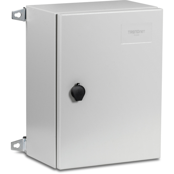 屋外用 IP66 スチール筐体 施錠可能ヒンジ付ドア