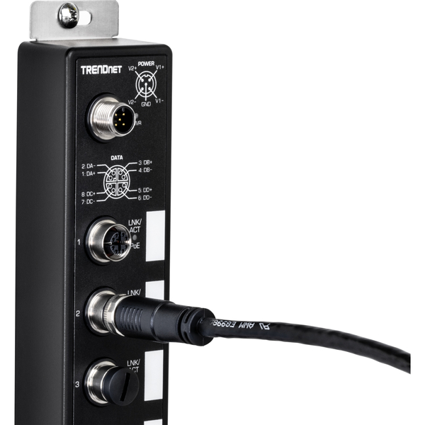 産業用 M12 - RJ-45 イーサネットケーブル 2m