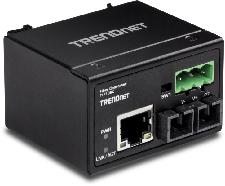 産業用 100Base-FX マルチモードSCファイバー コンバーター (2km)