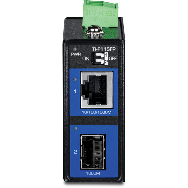 産業用 100/1000Base-T~SFP メディアコンバーター