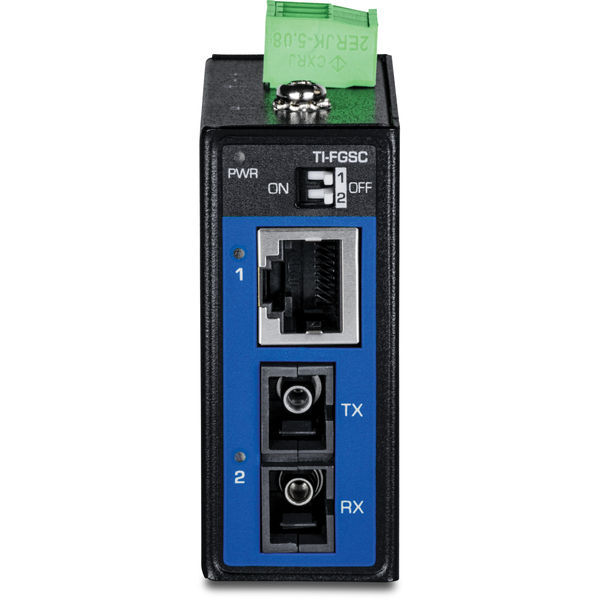 産業用 1000BASE-LX マルチモードSCファイバー コンバーター (1km)